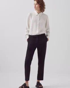 Blouses & Chemises|Comptoir des Cotonniers Sibylle - Chemise En Soie Optical White