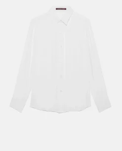 Blouses & Chemises|Comptoir des Cotonniers Sibylle - Chemise En Soie Optical White