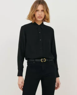 Blouses & Chemises|Comptoir des Cotonniers Sibylle - Chemise En Soie Black Beauty