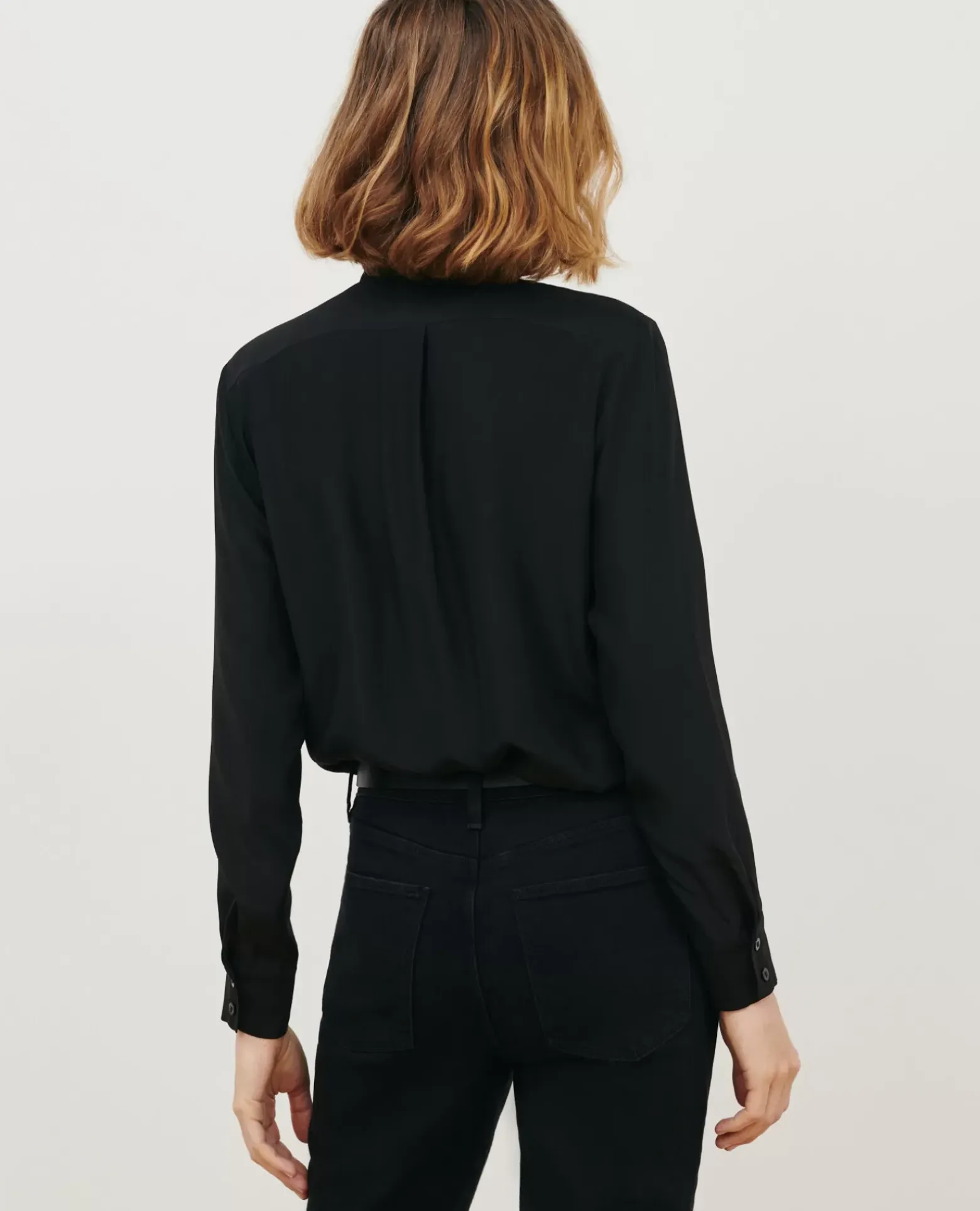 Blouses & Chemises|Comptoir des Cotonniers Sibylle - Chemise En Soie Black Beauty