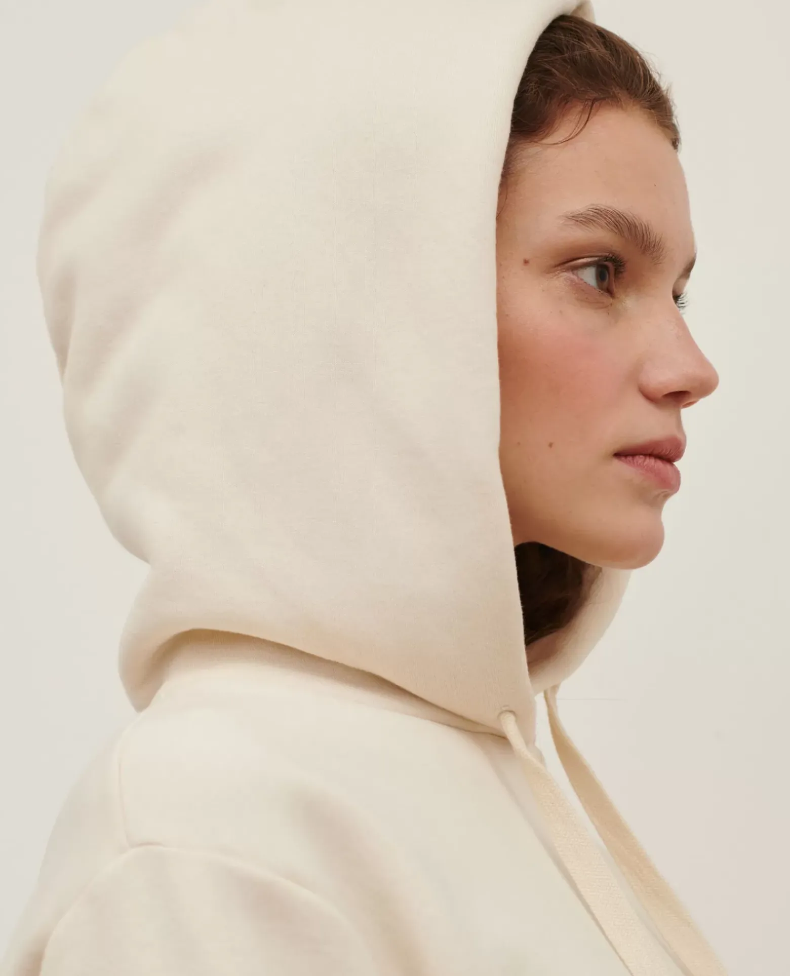 Maille|Comptoir des Cotonniers Sweatshirt A Capuche 0107 Off White