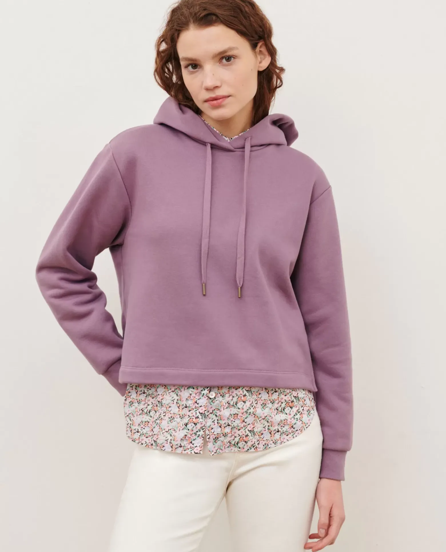 Maille|Comptoir des Cotonniers Sweatshirt A Capuche 0780 Very Grape