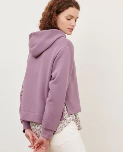 Maille|Comptoir des Cotonniers Sweatshirt A Capuche 0780 Very Grape