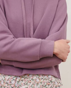Maille|Comptoir des Cotonniers Sweatshirt A Capuche 0780 Very Grape