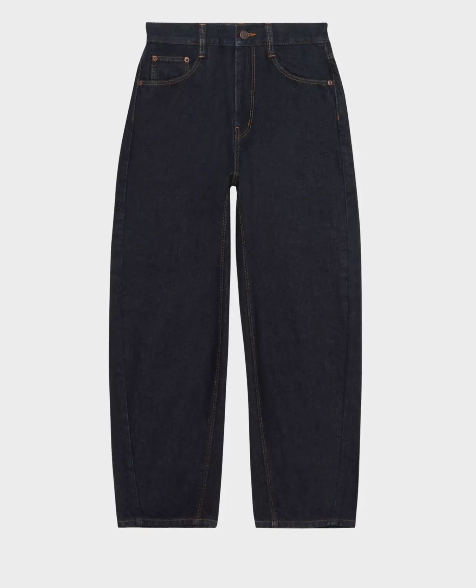Jeans|Comptoir des Cotonniers Sydonie - Balloon - Jean Ample 7/8E Taille Haute Denim Rinse