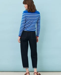Jeans|Comptoir des Cotonniers Sydonie - Balloon - Jean Ample 7/8E Taille Haute Denim Rinse