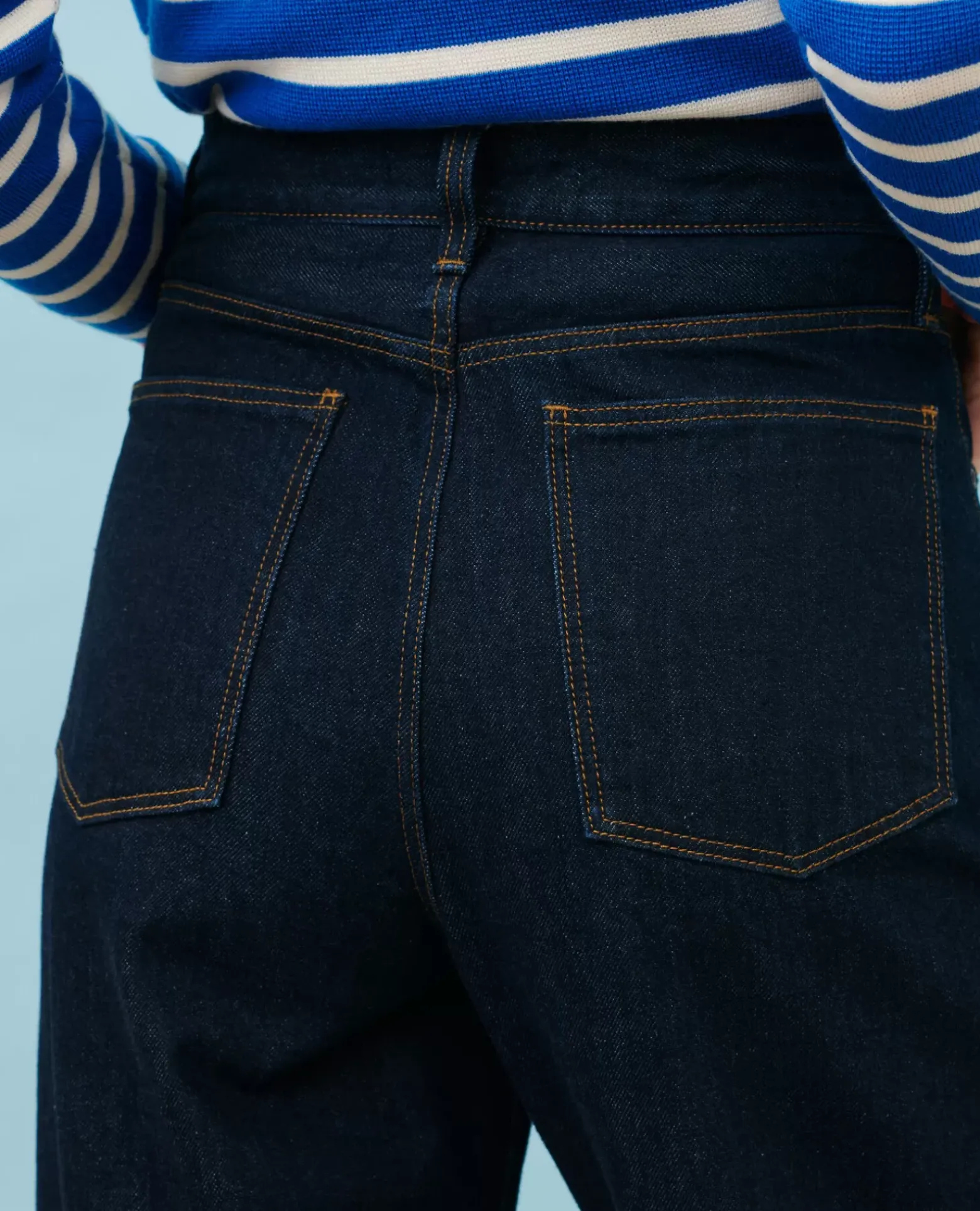 Jeans|Comptoir des Cotonniers Sydonie - Balloon - Jean Ample 7/8E Taille Haute Denim Rinse