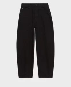 Jeans|Comptoir des Cotonniers Sydonie - Balloon - Jean Ample 7/8E Taille Haute Noir Denim