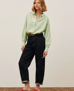 Jeans|Comptoir des Cotonniers Sydonie - Balloon - Jean 7/8E En Coton 7203 103 Denim