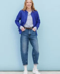 Jeans|Comptoir des Cotonniers Sydonie - Balloon - Jean 7/8E En Coton 7208C 107 Denim Blue