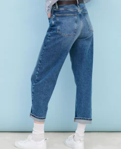 Jeans|Comptoir des Cotonniers Sydonie - Balloon - Jean 7/8E En Coton 7208C 107 Denim Blue