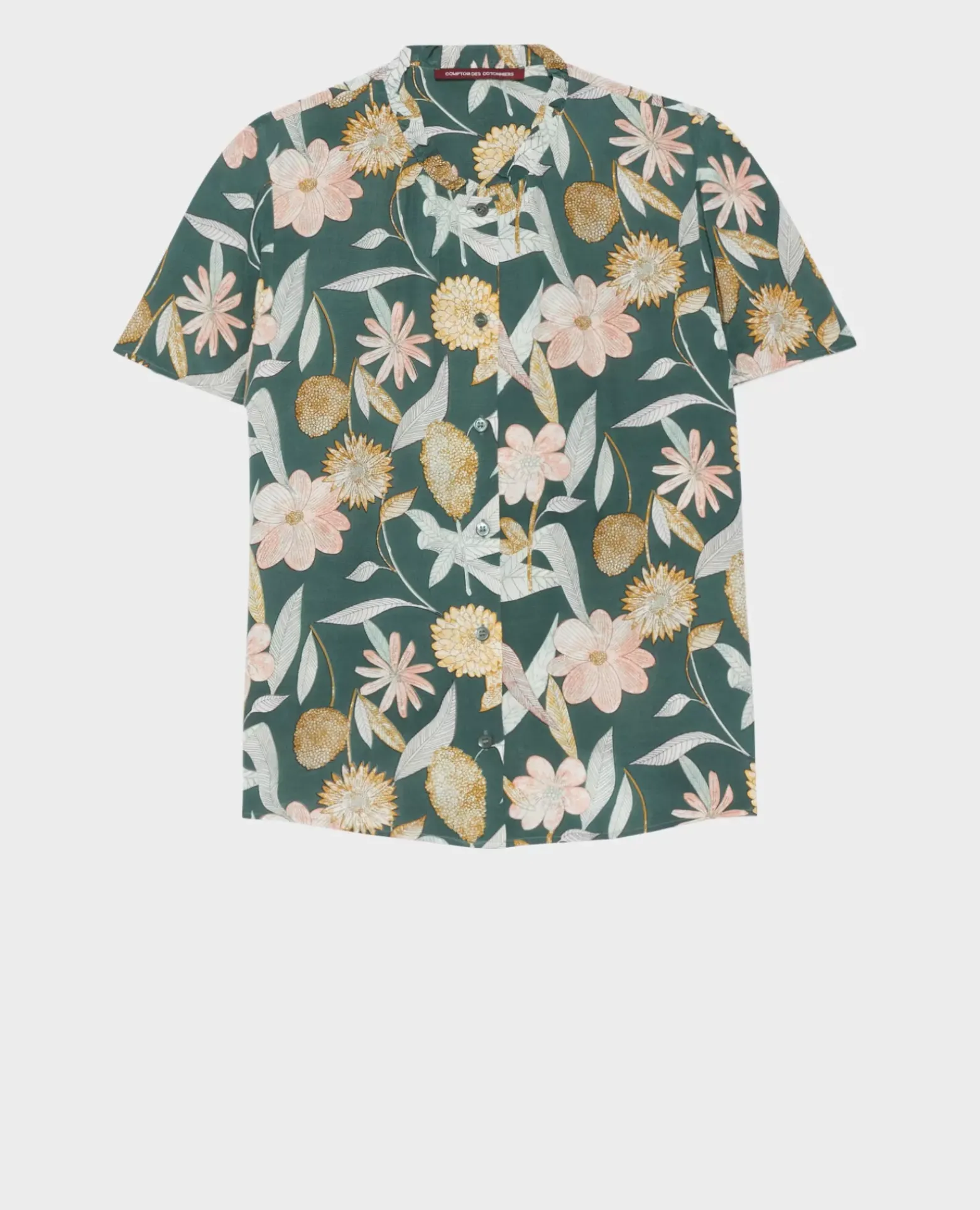 Blouses & Chemises|Comptoir des Cotonniers Top A Manches Courtes 0331 Kaki Aubepine