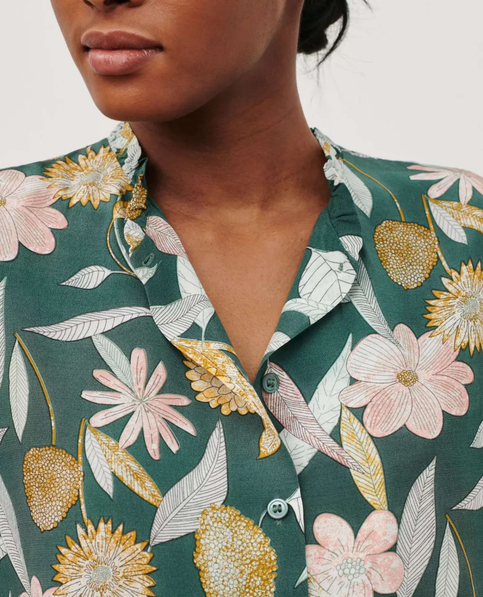 Blouses & Chemises|Comptoir des Cotonniers Top A Manches Courtes 0331 Kaki Aubepine