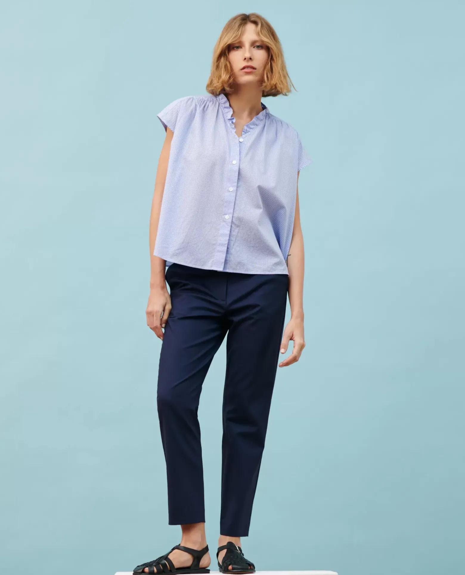 Blouses & Chemises|Comptoir des Cotonniers Top De Coton 7044 90_Vichy