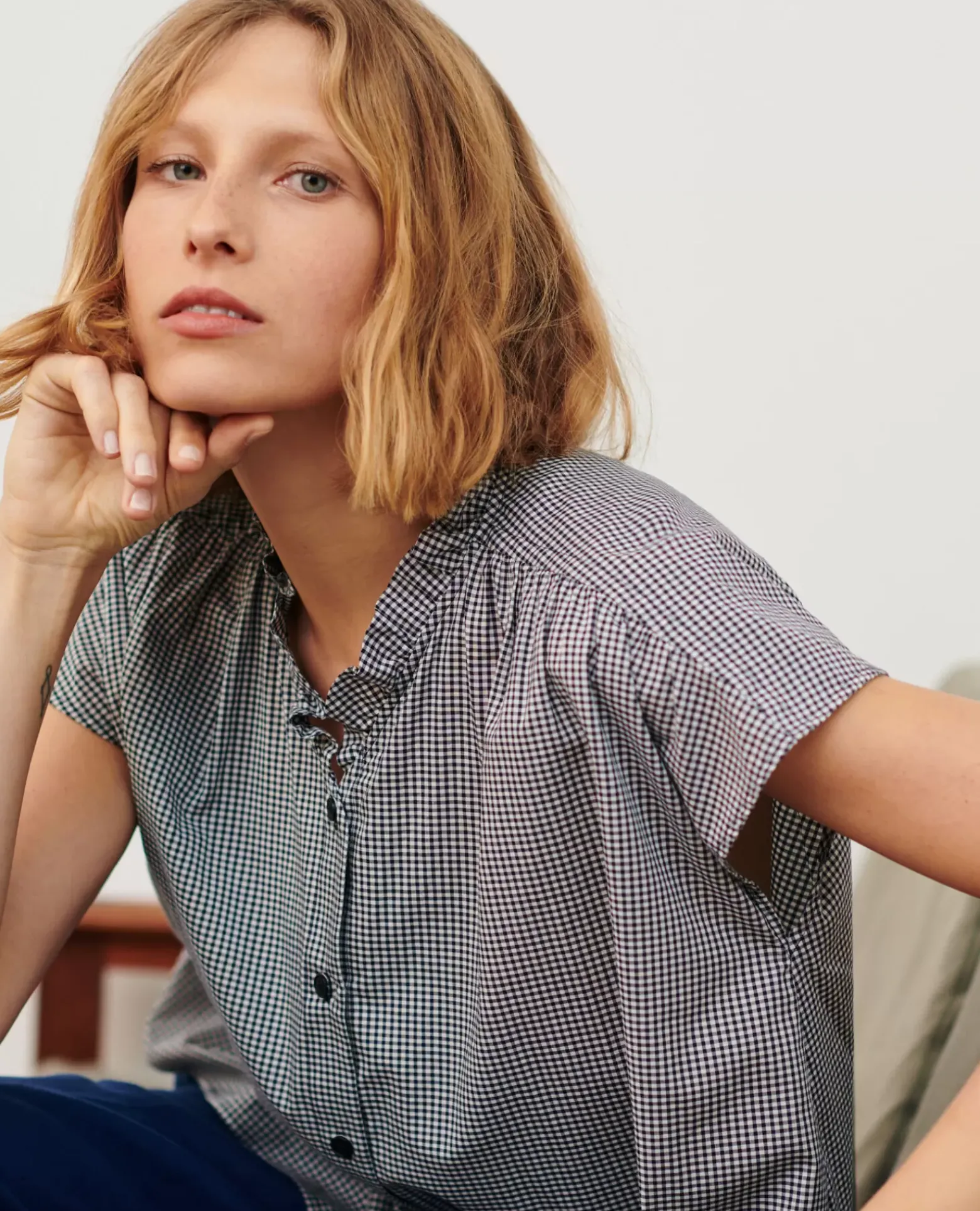 Blouses & Chemises|Comptoir des Cotonniers Top De Coton 7073 88_Vichy