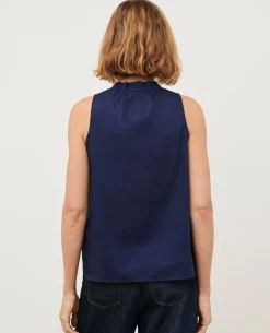Blouses & Chemises|Comptoir des Cotonniers Top En Voile De Coton 68 Blue