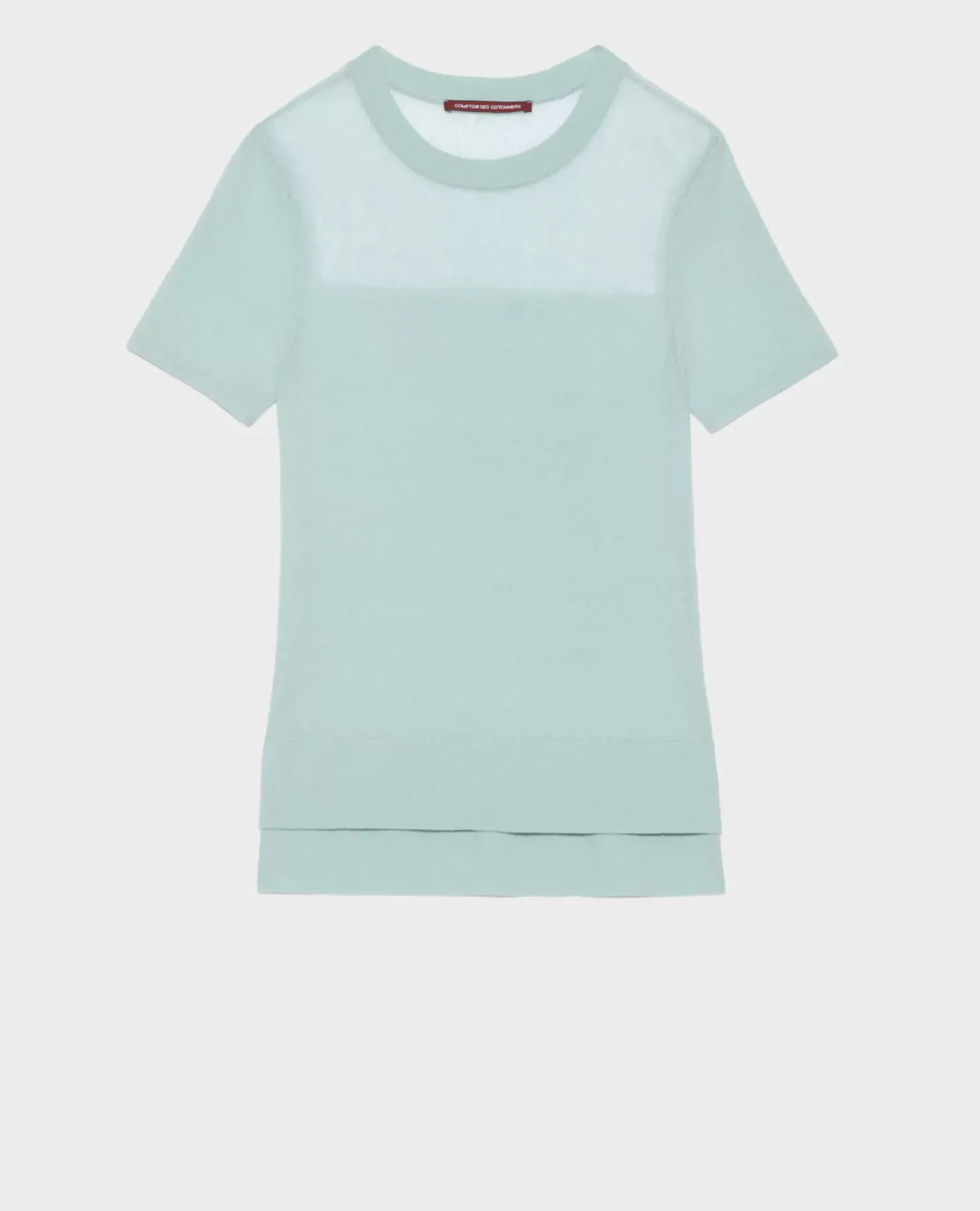 Tops|Comptoir des Cotonniers Top Manches Courtes 0500 Surf Spray Green