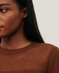 Tops|Comptoir des Cotonniers Top Manches Courtes 0360 Emperador Brown