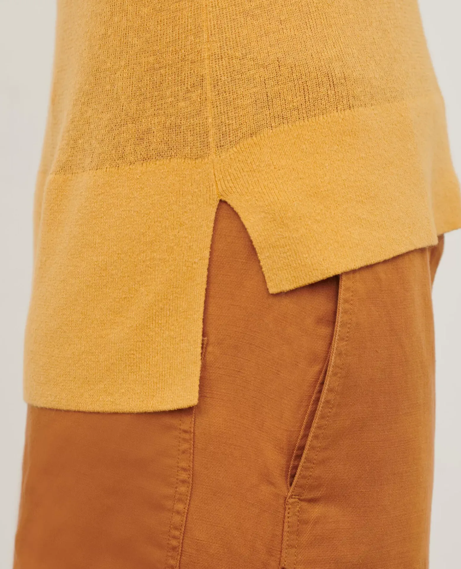 Tops|Comptoir des Cotonniers Top Manches Courtes 0460 Ochre Yellow