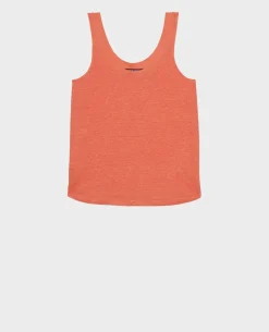 Tops|Comptoir des Cotonniers T-Shirt En Lin 21 Light Orange