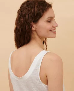 Tops|Comptoir des Cotonniers T-Shirt En Lin 00 White