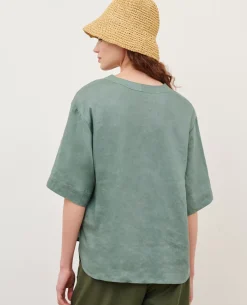 Blouses & Chemises|Comptoir des Cotonniers Tunique Ample En Lin 0381 Dark Forest