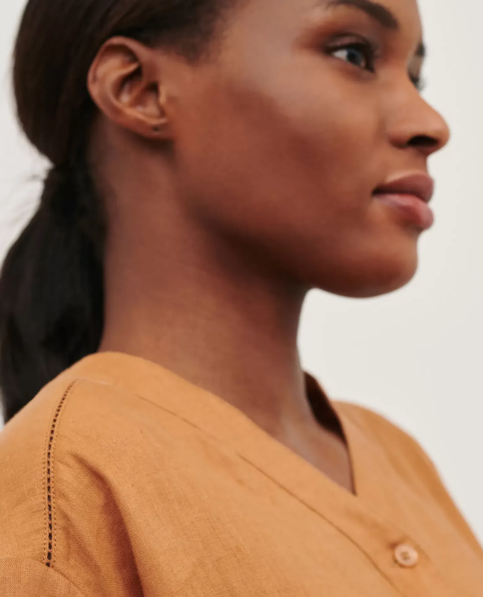 Blouses & Chemises|Comptoir des Cotonniers Tunique Ample En Lin 0320 Almond Brown
