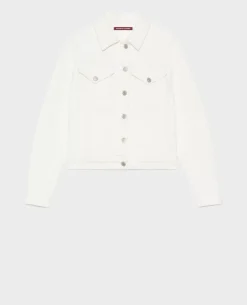 Vestes & Trenchs|Comptoir des Cotonniers Veste Courte En Jean 0003 White Denim