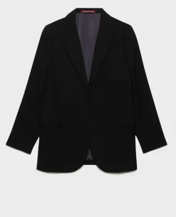 Vestes & Trenchs|Comptoir des Cotonniers Veste De Blazer En Laine 4216 Black_Beauty