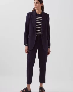Vestes & Trenchs|Comptoir des Cotonniers Veste En Laine 7012C 69 Navy