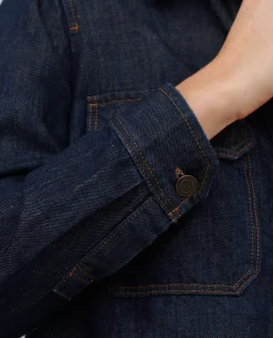 Vestes & Trenchs|Comptoir des Cotonniers Veste En Toile Denim 0681 Rinse Denim