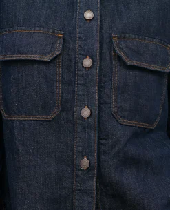 Vestes & Trenchs|Comptoir des Cotonniers Veste En Toile Denim 0681 Rinse Denim