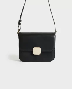 Sacs|Comptoir des Cotonniers Vic - Sac Boite En Cuir 8853 09 Black