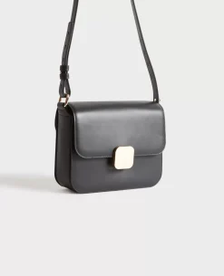 Sacs|Comptoir des Cotonniers Vic - Sac Boite En Cuir 8853 09 Black