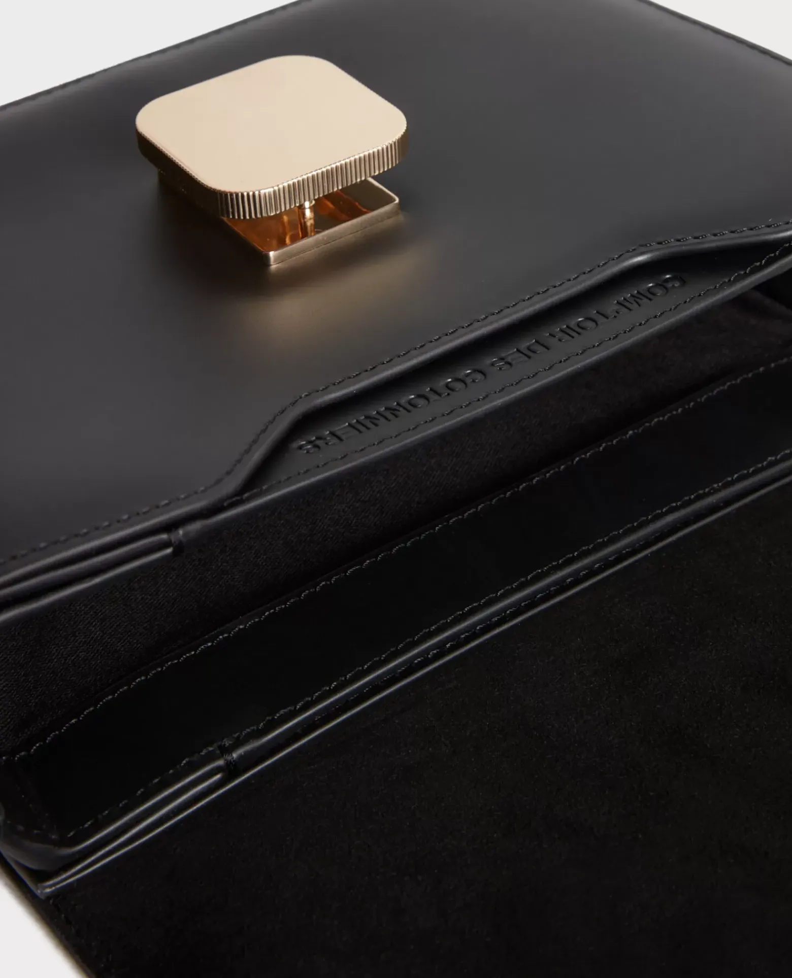 Sacs|Comptoir des Cotonniers Vic - Sac Boite En Cuir 8853 09 Black
