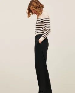 Pantalons|Comptoir des Cotonniers Yvonne - Pantalon Ample 4216 Black_Beauty