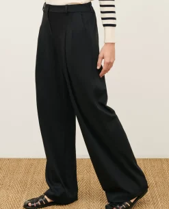Pantalons|Comptoir des Cotonniers Yvonne - Pantalon Ample 4216 Black_Beauty