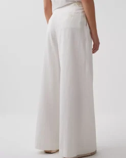 Pantalons|Comptoir des Cotonniers Yvonne - Pantalon Ample En Coton 8885 00 White