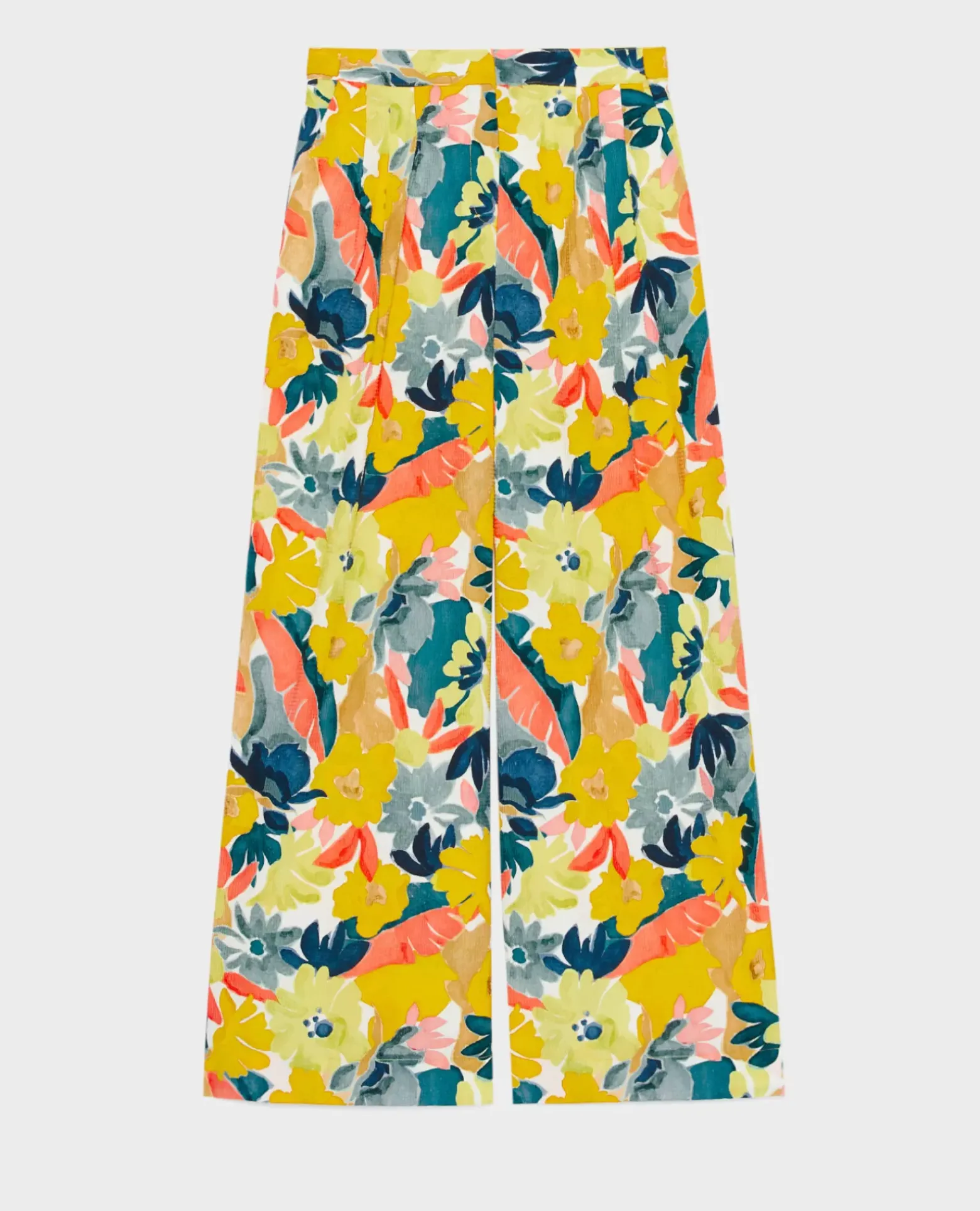 Pantalons|Comptoir des Cotonniers Yvonne - Pantalon Ample En Coton 0430 Palmeraie Yellow