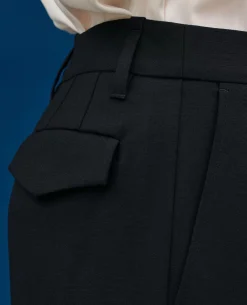 Pantalons|Comptoir des Cotonniers Yvonne - Pantalon En Laine 4216 Black_Beauty